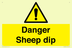 Danger Sheep dip